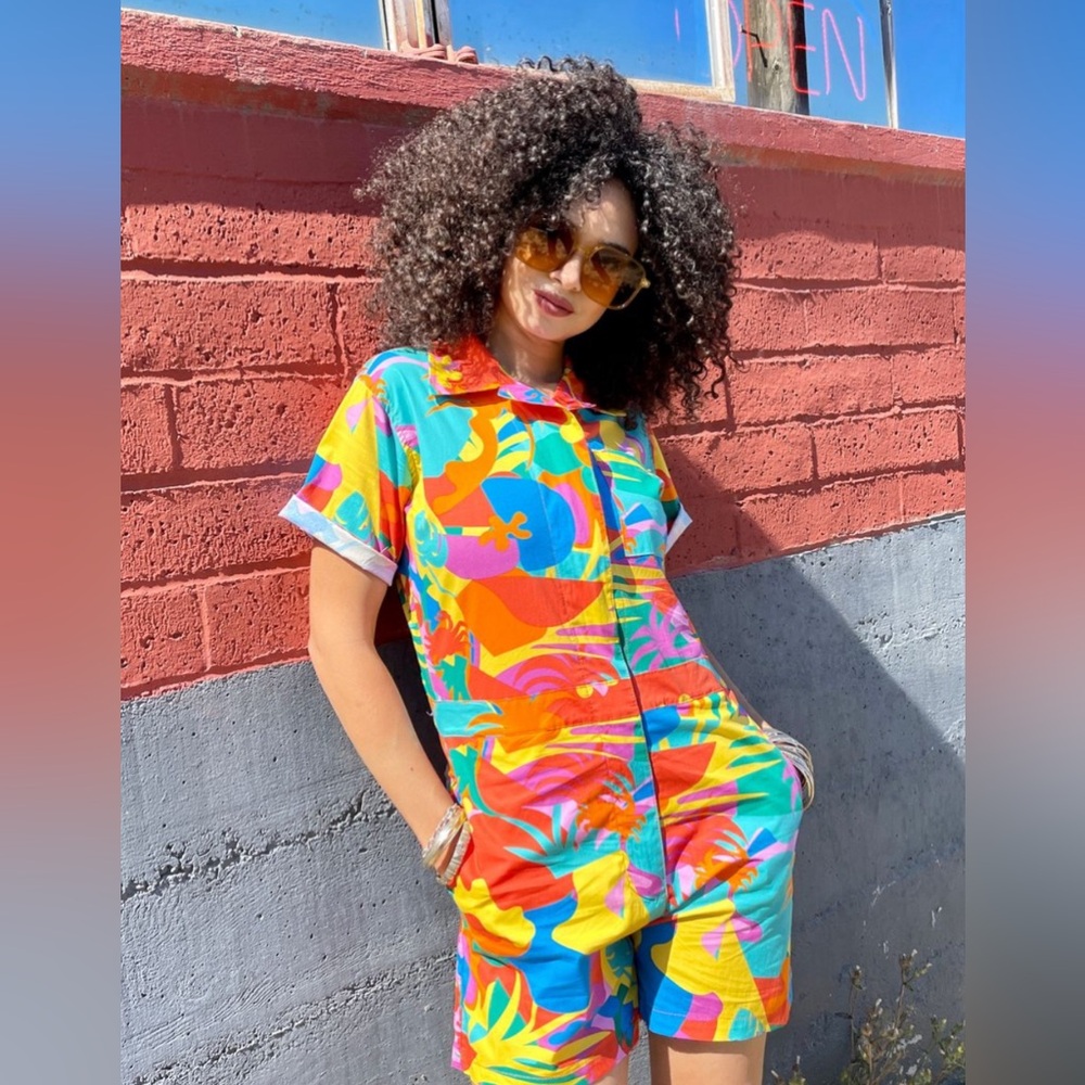 NWT Nooworks Tropico Shortalls